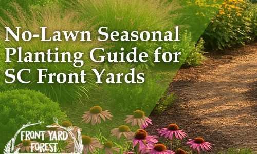 No-Lawn Seasonal Planting Guide for SC Yards - Front Yard Forest sustainable landscaping article