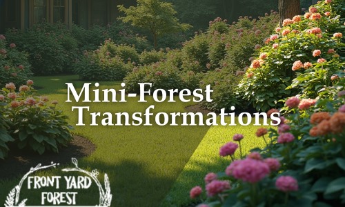 Columbia SC Mini-Forest Transformation - Front Yard Forest sustainable landscaping article